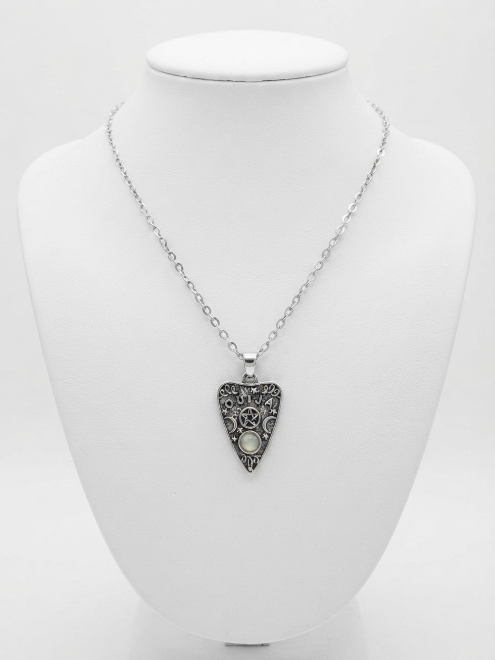 NWT Goth Ouija Board Planchette Moonstone Necklace